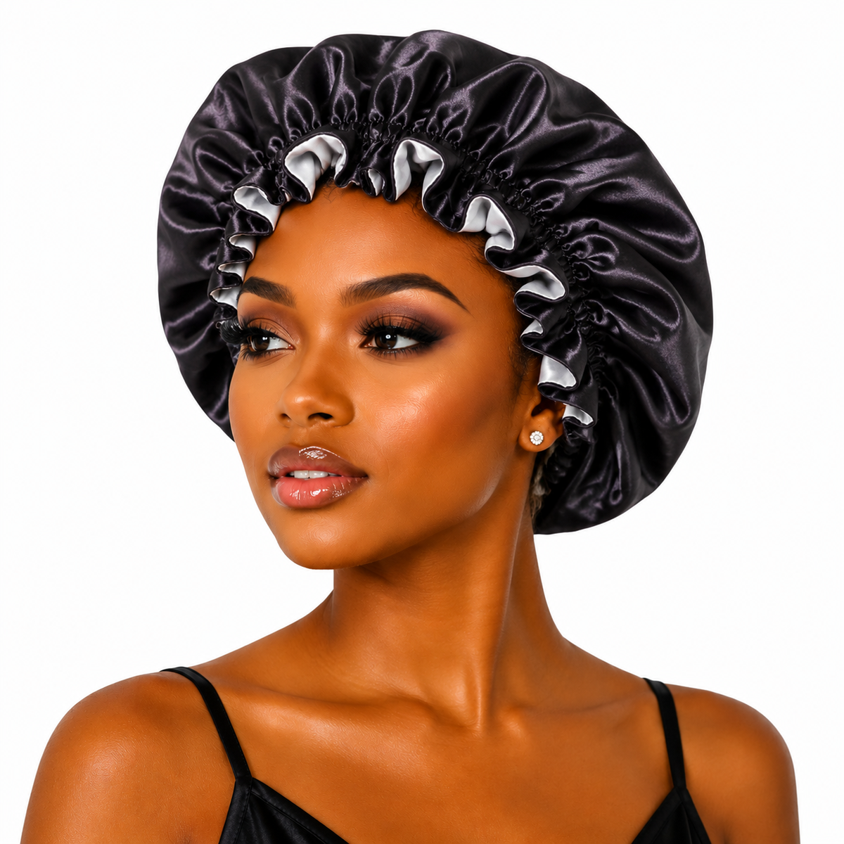 Double Layer Silky Satin Bonnet