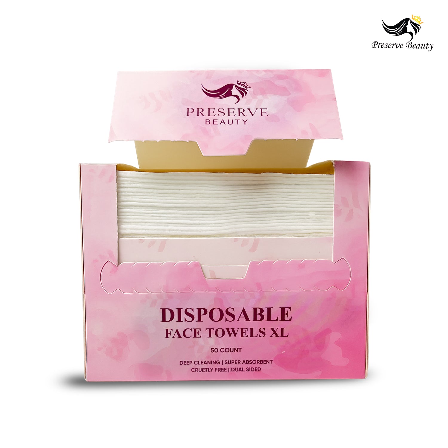 Preserve Beauty Disposable Face Towels XL