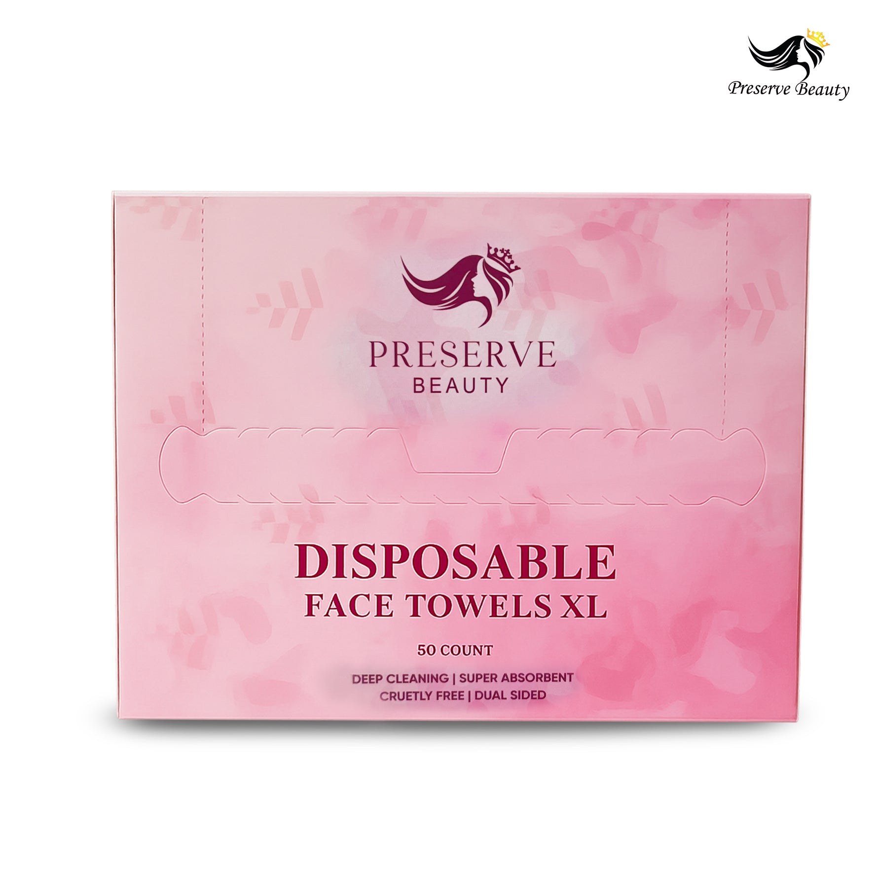 Preserve Beauty disposable face towels