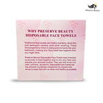 Preserve Beauty disposable face towels packaging